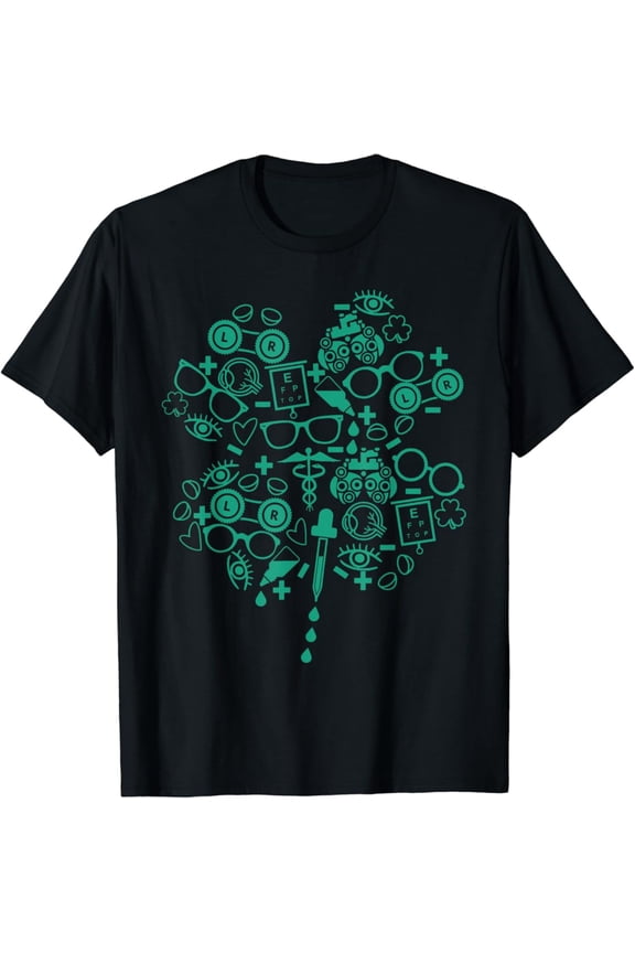 Optometry Optometrist St Patrick's Day Shamrock Eye Doctor T-Shirt