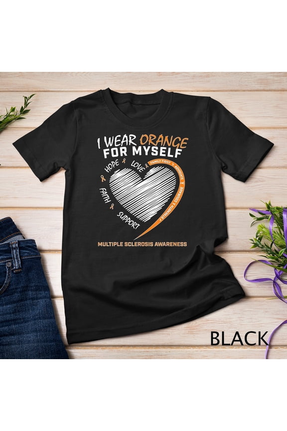 Orange Multiple Sclerosis Apparel Women Men Ms Awareness Unisex T-Shirt