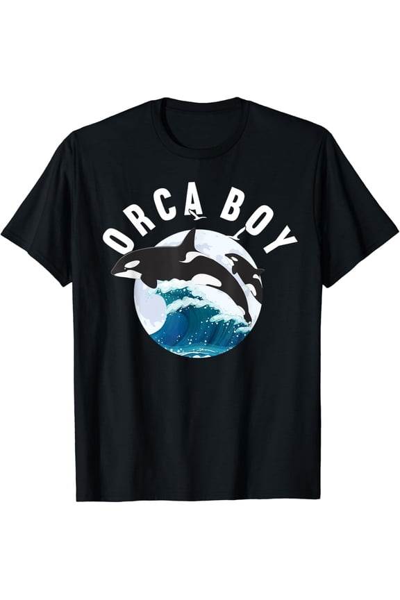 Orca Boy Wild Whale Family Sea Animal Wildlife Boys & Girls T-Shirt