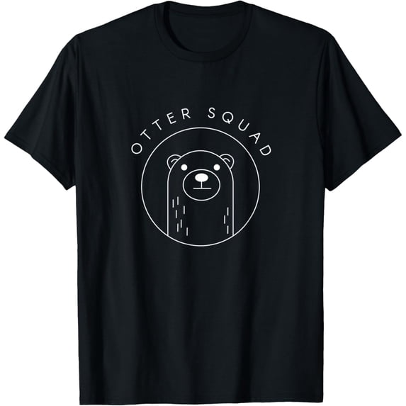 Sam Soft Otter Squad Cute Sea Otters Wildlife Animal T-Shirt