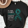 thumbnail image 1 of Sam Soft Ovarian Cancer Awareness Shirt, In This Family Nobody Fights Alone, Ovarian Cancer Tee, Cancer Support, Motivational Tee,Support Squad Gift, 1 of 5