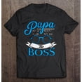 thumbnail image 1 of Sam Soft Papa The Man The Myth The Boss Black T-Shirt Unisex Cotton Tee, Full Size S-5XL, 1 of 5