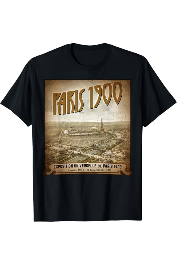 Paris 1900 Exposition Universelle Paris World's Fair Vintage S-4XL T-Shirt All Size S-5XL