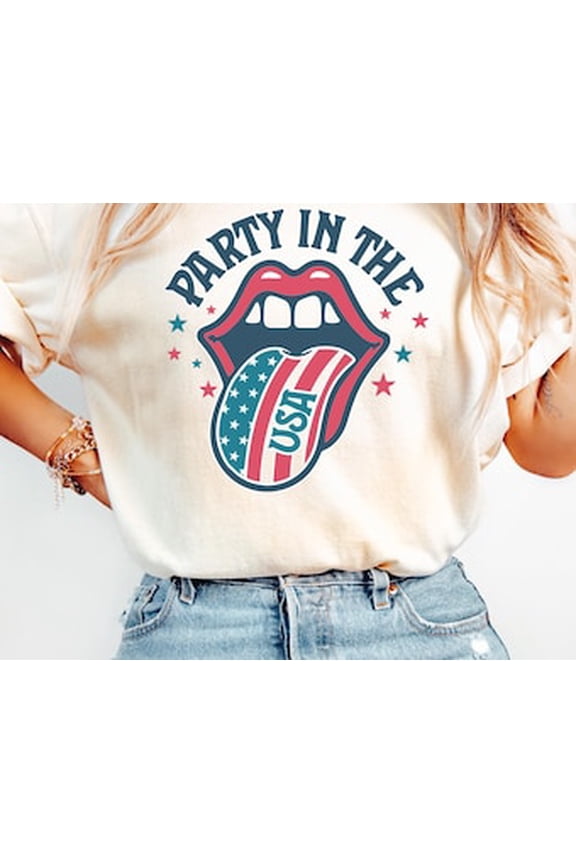 Party in the USA Shirt, Boho USA T-Shirt, Patriotic Tee, 4th of July, America Patriotic Sweatshirt, Trendy Usa Celebration Shirt