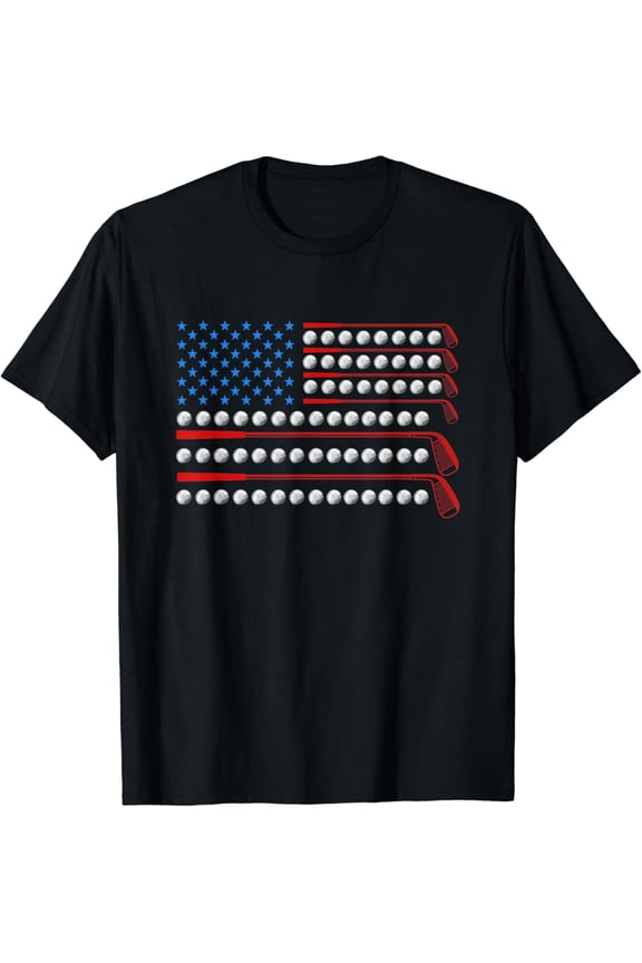 Patriotic Golf Usa Flag Golf Clubs 4Th Of July Golf Balls T-Shirt, Gift For Friend, Full Size S-5Xl