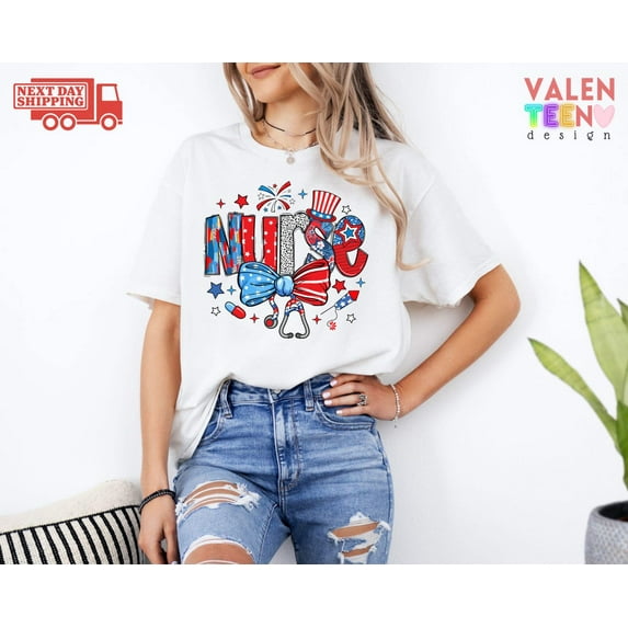 Sam Soft Patriotic Nurse Shirt, Nurse 4th Of July Shirt, Nurse Gift, American Nurse Shirt, Nurse Life Shirt, Memorial Day Gift Shirt, American Flag