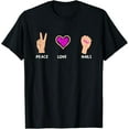 thumbnail image 1 of Sam Soft Peace Love Nails Nail Artist Nail Tech Nail Technician T-Shirt, Gift For Friend, Full Size S-5Xl, 1 of 5