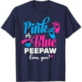 thumbnail image 1 of Sam Soft Pink Or Blue Peepaw Loves You Gender Reveal Baby T-Shirt Full Size S-5XL, 1 of 5