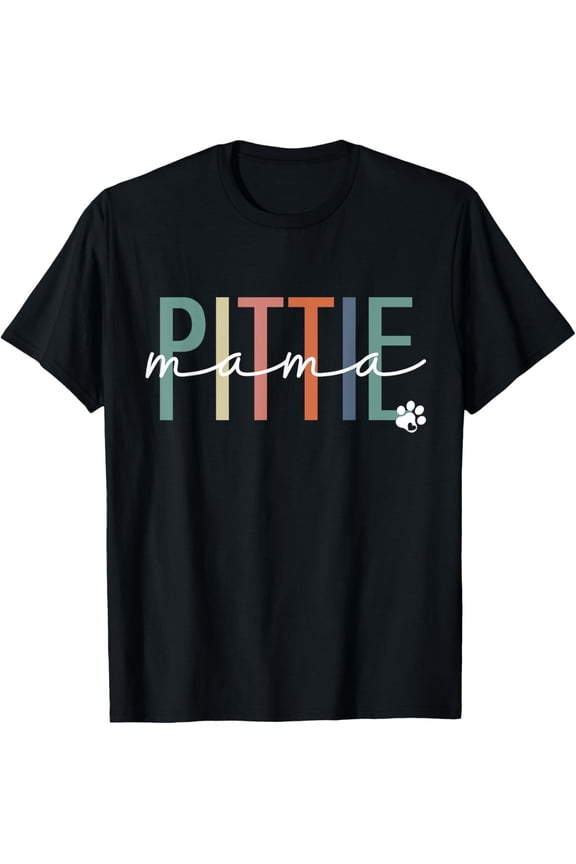 Pittie Mama Pit Bull Dog Mom Mother's Day T-Shirt