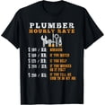 thumbnail image 1 of Sam Soft Plumber Hour Rate Price Chart Plumbers Pipefitter T-Shirt, Gift For Friend, Full Size S-5Xl, 1 of 5