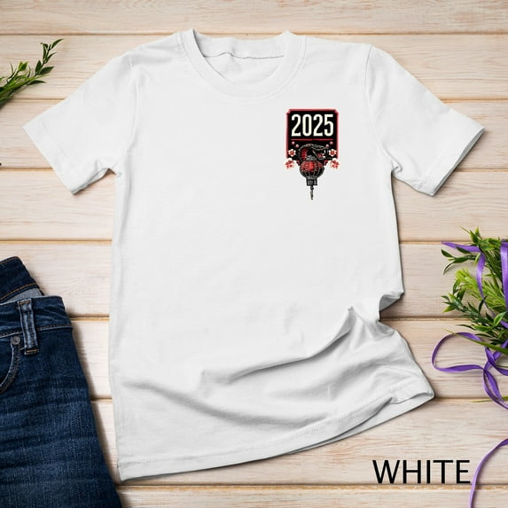 Sam Soft Pocket Lunar New Year 2025 Year Of The Snake 2025 T-Shirt Unisex T-Shirt