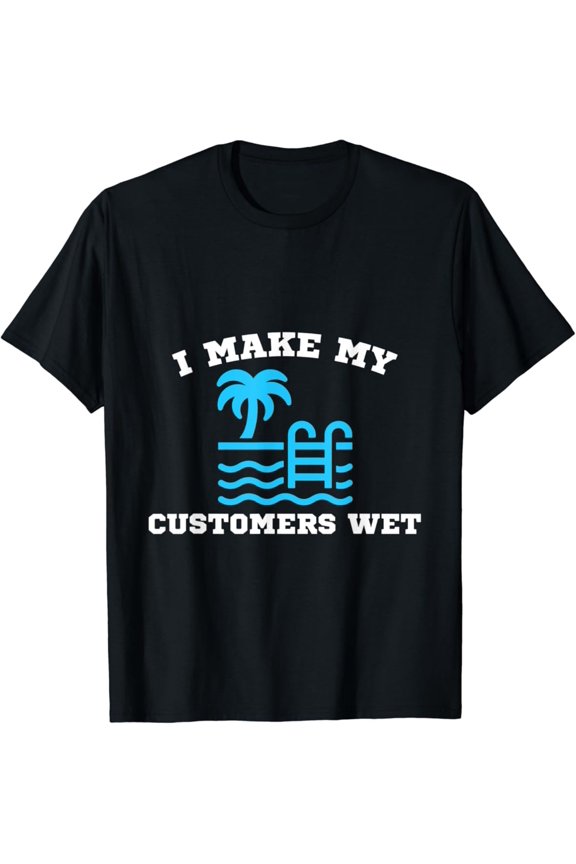 Pool Boy Design For Swimming Pool Service Guy T-Shirt Unisex Cotton Tee Full Size S-5XL