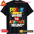 thumbnail image 1 of Sam Soft Pre-K Where The Adventure Begins Back To School Teacher T-Shirt, 1 of 5