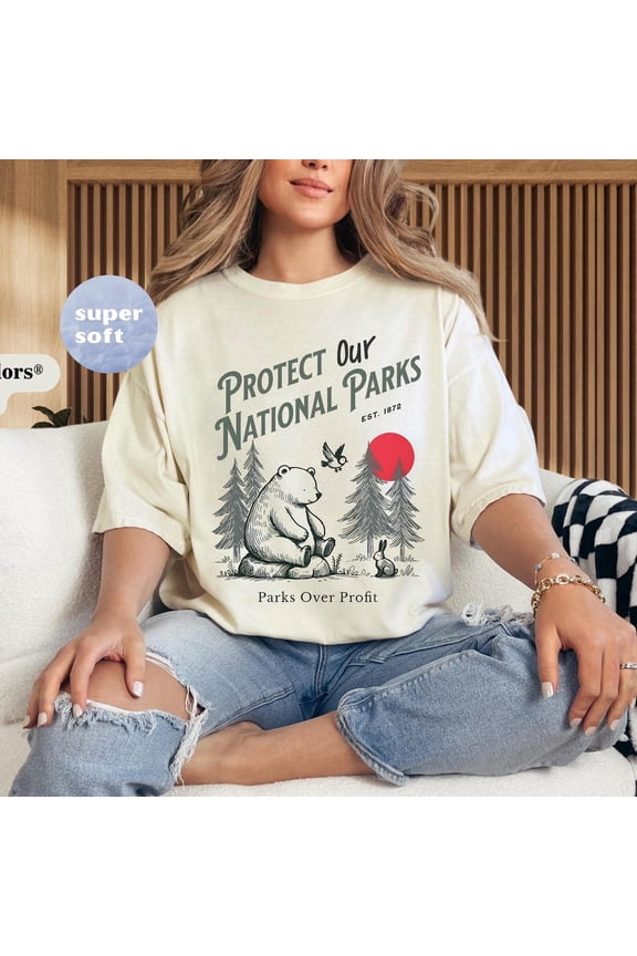 Protect Our National Parks T-Shirt, Eco-Friendly Apparel, Nature Lover Gift, Hiking Tee, Public Lands Support