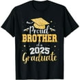 thumbnail image 1 of Sam Soft Proud Brother of A 2025 Graduate Brother Graduation 2025 Bro T-Shirt All Size S-5XL, 1 of 5