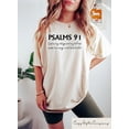 thumbnail image 1 of Sam Soft Psalm 91 T-Shirt, Bible Verse Sweatshirt, Christian Shirt, Women's Religious Shirt, Christian Clothing, Gift for Christian, Jesus Lover Tee, 1 of 4