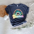 thumbnail image 1 of Sam Soft Rainbow Teacher Life Shirt, Rainbow Teacher Shirt, Teacher Shirt, Leopard Teacher Life shirt, Teacher Life Shirt, Gift for Teacher All Size S-5XL, 1 of 5