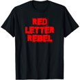 thumbnail image 1 of Sam Soft Red Letter Rebel Christian Man Woman Believe Christ Is King T-Shirt, 1 of 5