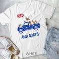 thumbnail image 1 of Sam Soft Red White And Goats 4th Of July Unisex T-shirt White Unisex Cotton Tee, Full Size S-5XL, 1 of 4