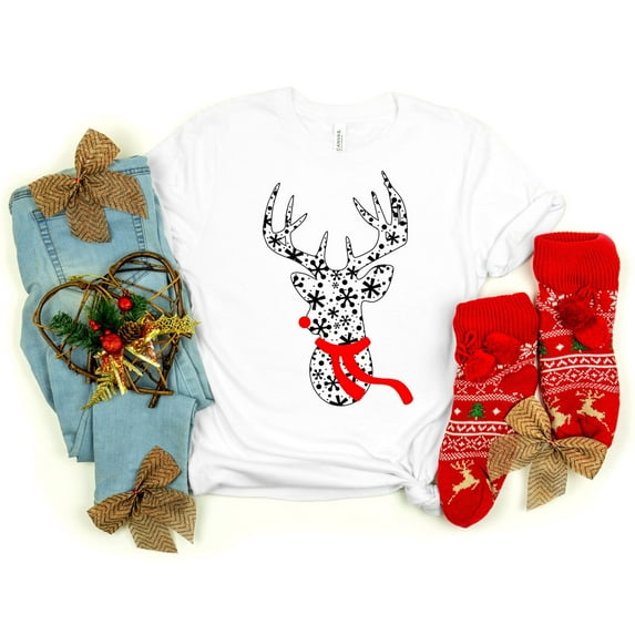 Sam Soft Reindeer Shirt, Reindeer Shirt, Light Shirt, Shirt, Merry Shirt, Gift