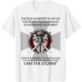 thumbnail image 1 of Sam Soft Religious Cross Christian Bible Verse Sayings I Am The Storm T-Shirt, 1 of 4