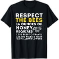 thumbnail image 1 of Sam Soft Respect The Bees - Bee Lover Beekeeping & Beekeeper T-Shirt, Gift For Friend, Full Size S-5Xl, 1 of 5