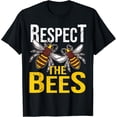 thumbnail image 1 of Sam Soft Respect The Bees Beekeeping Beekeeper Bee T-Shirt, Gift For Friend, Full Size S-5Xl, 1 of 5