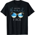 thumbnail image 1 of Sam Soft Resting Beach Face Retro Beach Vacation Summer Tops Womens T-Shirt Full Size S-5XL, 1 of 5