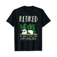 thumbnail image 1 of Sam Soft Retired Definitin Lazy Panda T Shirt Retirement Gag Shirt Full Size S-5XL, 1 of 5