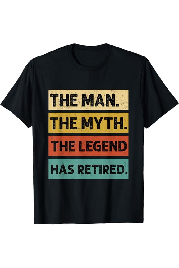 Retirement Retro Vintage Style The Legend Has Retired Men T-Shirt Full Size S-5XL