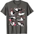 thumbnail image 1 of Sam Soft Retro Black Cat Playing Heart Love Day Cat Women Girls T-Shirt, 1 of 5