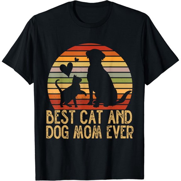 Sam Soft Retro Cat Dog Mom Cat Mama Furmama Puppy Kitty Mother's Day T-Shirt