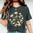 thumbnail image 1 of Sam Soft Retro Comfort Flower T-shirt, Boho Floral Women Shirt, Motivational Flower Crewneck, Inspirational Mom Gift, Wild Flower Shirt, 1 of 5