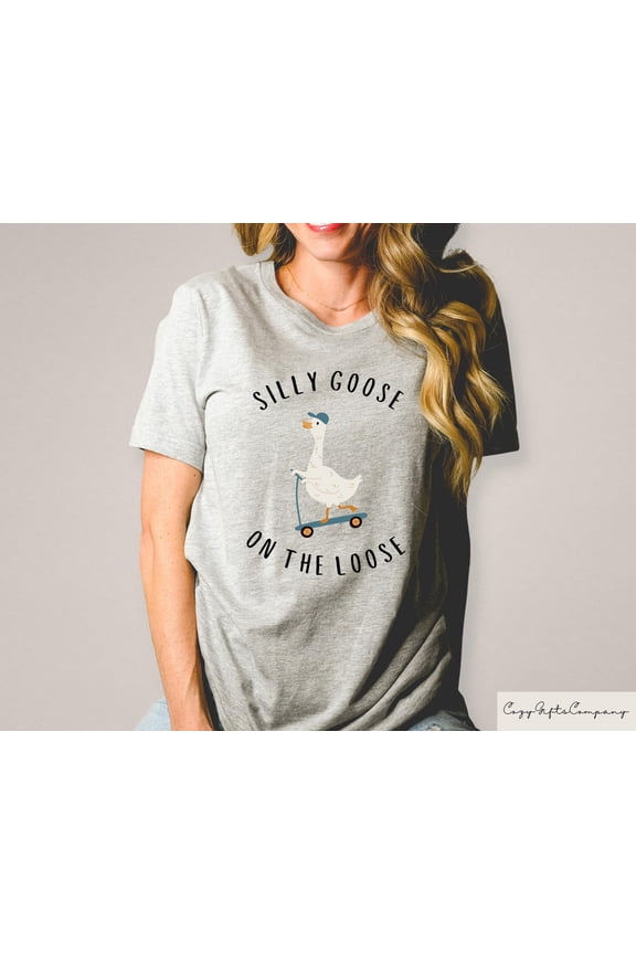 Retro Comfort Goose Shirt, Goose On The Loose Shirt, Goose Comfy Shirt, Graphic Tee, Goose Shirt