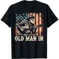 thumbnail image 1 of Sam Soft Retro Don'T Let The Old Man In Vintage American Flag T-Shirt, 1 of 5