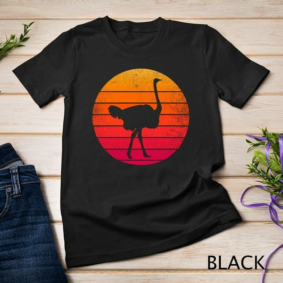 Sam Soft Retro Emu Vintage Ostrich Flightless Bird 80S Sun Unisex T-Shirt