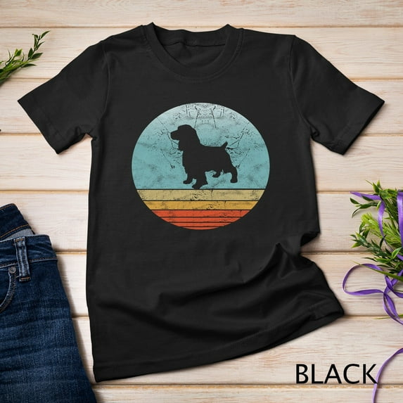 Sam Soft Retro English Cocker Spaniel Dog Breed Vintage Style Dogs Unisex T-Shirt