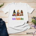 thumbnail image 1 of Sam Soft Retro Happy Hallothanksmas Gnomes Unisex T-Shirt, 1 of 4