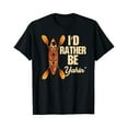 thumbnail image 1 of Sam Soft Retro Kayaking Gift Kayak Saying I'D Rather Be Yakin' T-Shirt, Gift For Friend, Full Size S-5Xl, 1 of 5