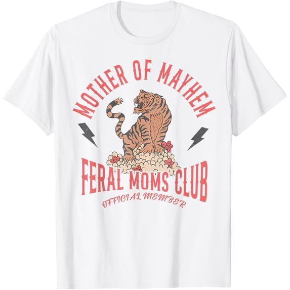 Sam Soft Retro Mother Of Mayhem Feral Moms Club Moms Mothers Day T-Shirt