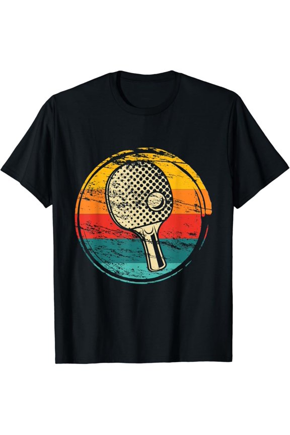 Retro Ping Pong Player - Table Tennis Tournament Lover T-Shirt Full Size S-5Xl