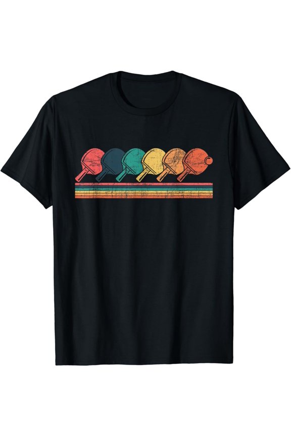 Retro Table Tennis - Tournament Player Ping Pong Enthusiast T-Shirt Full Size S-5Xl