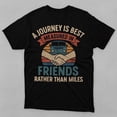 thumbnail image 1 of Sam Soft Retro Travel Friendship Black T-shirt Unisex Cotton Tee, Full Size S-5XL, 1 of 5