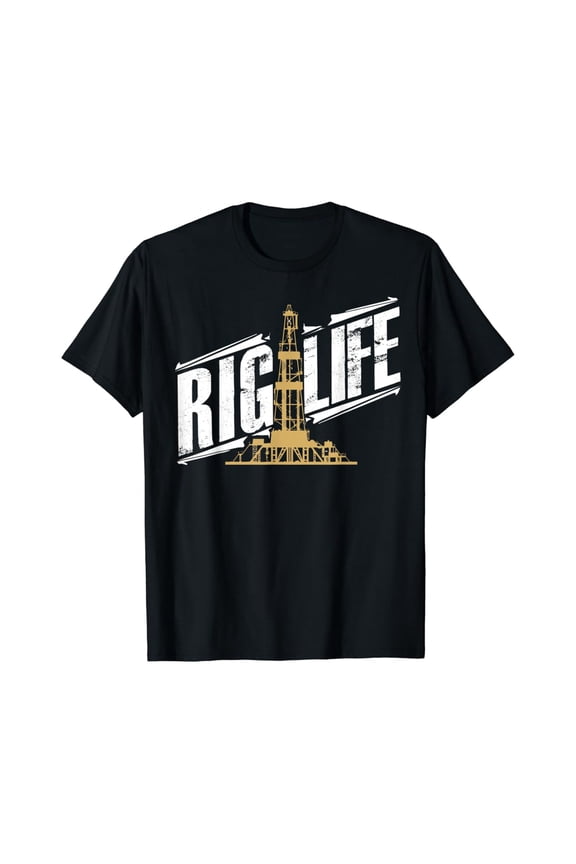 Rig Life Roughneck Oilfield Shirt for Rig Hands T-Shirt Full Size S-5XL