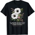 thumbnail image 1 of Sam Soft Romans 8:28 Floral Bible Quote Inspiration T-Shirt, 1 of 5