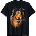 thumbnail image 1 of Sam Soft Rough Collie Dog Breed Owner Love Dogs Design T-Shirt, 1 of 5