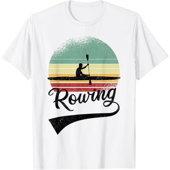 Sam Soft Rowing Retro Sunset Paddler Kayaking Water Sports Rower T-Shirt, Gift For Friend, Full Size S-5Xl