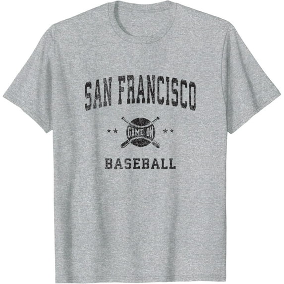 Sam Soft San Francisco Sf Vintage Baseball Throwback Retro Design T-Shirt Full Size S-5Xl