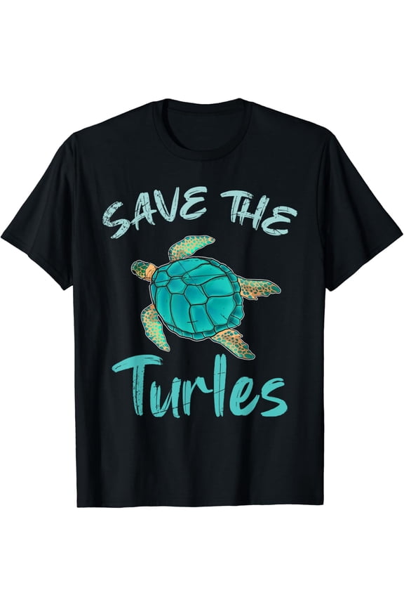 Save The Turtles Ocean Animal Rights Activist Sea Turtle T-Shirt
