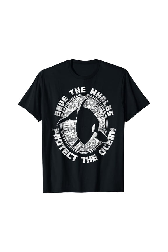 Save The Whales Protect The Ocean Orca T-Shirt